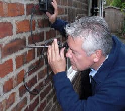 Cavity Wall Tie Survey using a boroscope