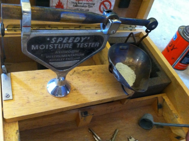 Measuring the sample of affected wall