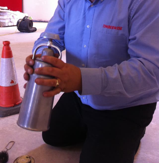 Mixing the substances together