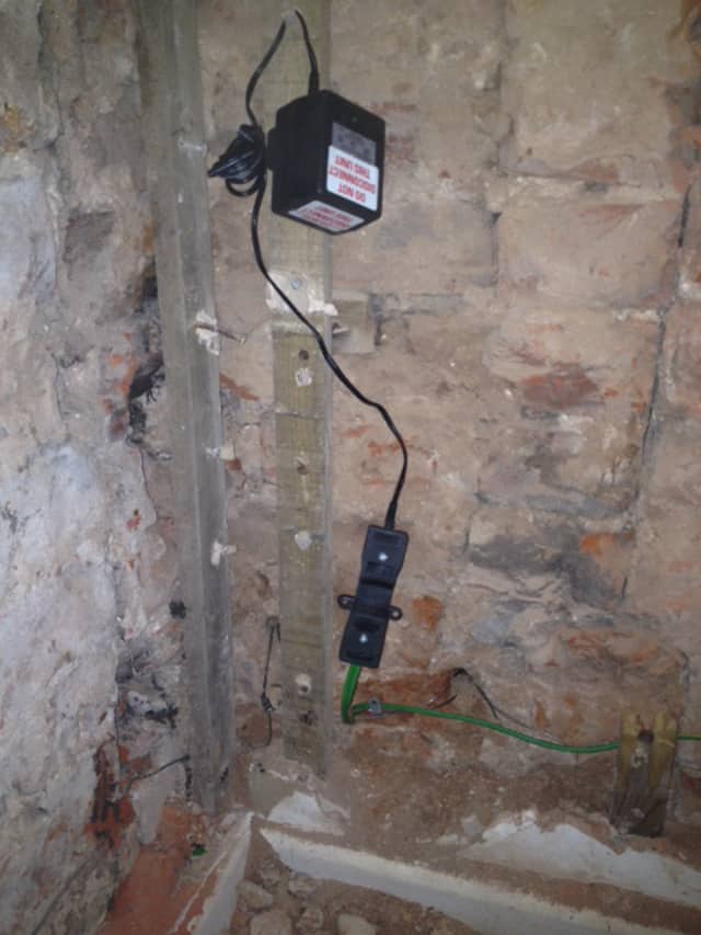 Power unit ready to be connected by electrician