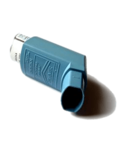 Asthma inhaler - asthma can be caused by mould