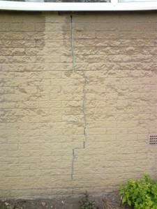 Wall in need of structural repair