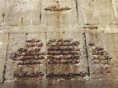 Corrosion through insufficient concrete cover