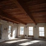 New timber ceiling installed in old building