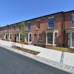 Newly renovated terraced houses in Liverpool