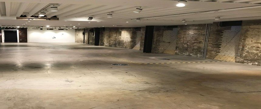 Large basement showing signs of damp