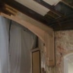 Replaced timber beam on church roof in Lancaster