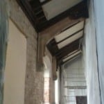 Inside a Lancaster church undergoing dry rot treatment on roof