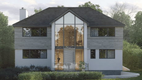 Computer generated image of a new build house