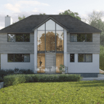 Computer generated image of a new build house