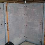 Cavity-Wall-Membrane Membrane installed on the walls in a new barn conversion