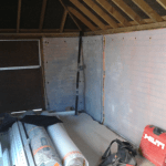 Cavity wall membrane on Barn conversion wall Cavity wall membrane on Barn conversion wall