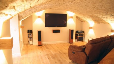 Lighting inside a finished basement