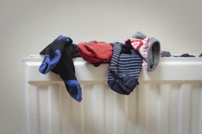 dry clothes on radiator