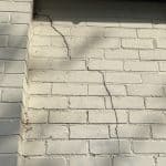 Crack in masonry in Fallowfield for Timberwise Case Study