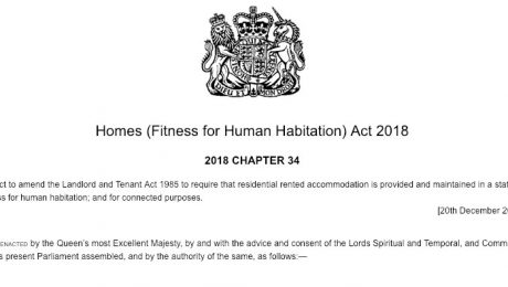 Front cover of the Homes Fitness for Human Habitation Act 2018