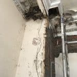 Damaged plaster work on coving Damaged plaster work on coving