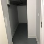 Finished storage area in Liverpool basement after waterproofing installed