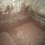 Perimeter of the basement before work starts