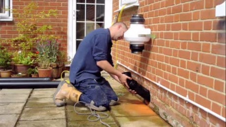 Timberwise engineer reducing radon gas levels on a property