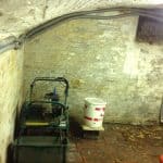 Damp basement used for storage