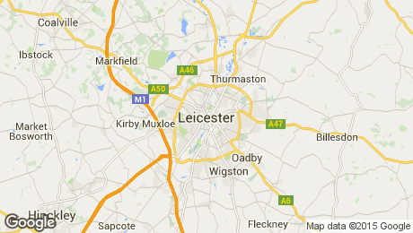 Map of Leicester