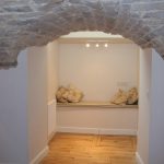 Light well in a converted basement