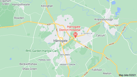 Coverage map of Harrogate