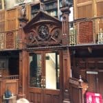 Wooden decoration inside the Mining Institute in Newcastle
