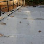 Drainage layer laid out on floor