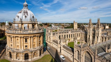 Aerial view of Oxford, England