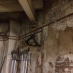 Interior walls showing signs of damage