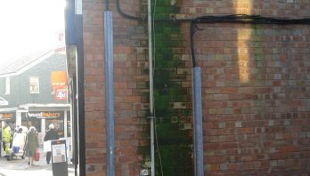 Penetrating damp on wall