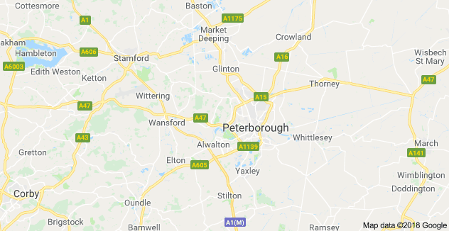 Map of Peterborough