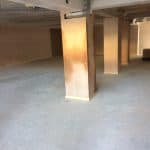 Inside an empty retail unit Closeup inside an empty retail unit