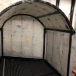 Void walls and floor covered in waterproofing membrane in Liverpool basement