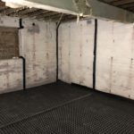 Liverpool basement room covered in waterproofing membrane on walls and floor