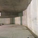 Concrete wall in a basement