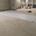 Membrane on a basement floor