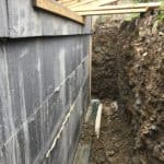 The exterior of the ICF blocks