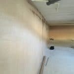 A wall in an empty retail unit A wall in an empty retail unit