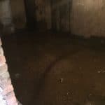 A basement suffering with flooding