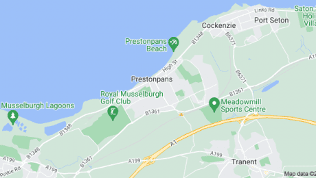 Coverage map of Prestonpans