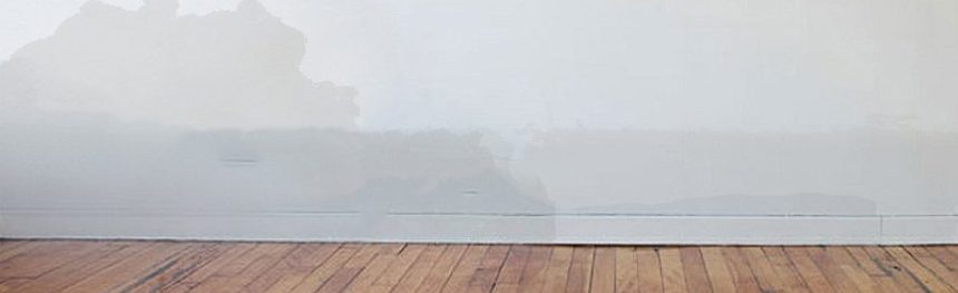 Internal wall showing signs of dampness