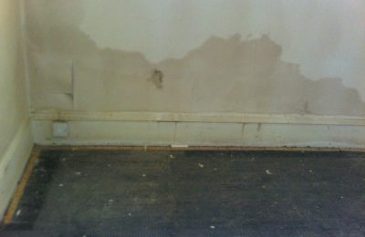 Rising damp on interior wall