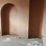 Salop Road - Complet 8 Chimney breast alcove in Worcestershire basement before waterproofing membranes are fitted