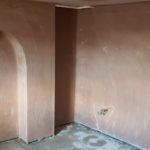 Salop Road - Complete 3 Closeup of chimney breast alcove in Worcestershire basement before waterproofing solution is applied