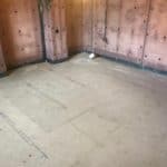 Salop Road - Floating Floor 1 Waterproofing membrane fitted to walls and around chimney breast in Worcestershire basement