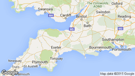 Map of South West England