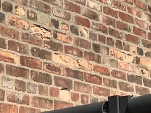 Spalling Brickwork